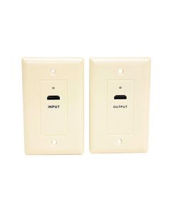 Eagle HDMI Over Cat5e Wall Plate Ivory 1080p 1.3 HDTV Face Plate Pair 1 HDMI Input Plate and 1 HDMI Output Plate Signal Transfered Via CAT-5e Cable, High Definition Interface HDTV Applications