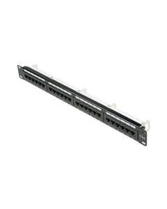 Eagle 24 Port CAT5E Patch Panel 110 Punch Down Pro Grade Fast Media Rack 19" Inch Rack Mount RJ45 110-IDC UL 22-26 AWG Strain Relief System Ethernet Loaded