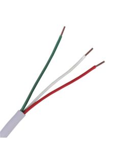 Eagle 500 FT 18 AWG Ga 3 Conductor Cable Rotor White Solid Copper Thermostat 18 Gauge Unshielded Round Rotor Wire Antenna Aerial Rotor Cable PVC Jacket UL/ETL Listed 18/3