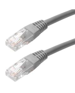 Eagle 3 FT CAT5e Patch Cord Cable Gray UTP 350 MHz Ethernet RJ45 Network 24 AWG Copper Stranded Male to Male RJ-45 Enhanced Category 5e High Speed Ethernet Data Computer Gaming Jumper
