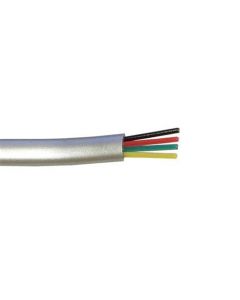 Steren 300-840SL 100 FT Telephone Modular Cable Silver Satin 4-Conductor Flat 28 AWG Stranded Copper PVC Jacket Line Telephone