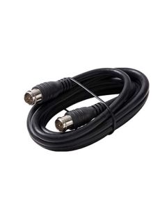 Eagle 12' FT RG59 Coaxial Cable with Quick Disconnect F Connector Each End Black RG-59 Coaxial Jumper Cable TV Video Extension Audio Plug Hook Up, 75 Ohm