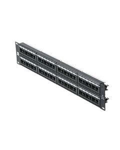 Eagle 48 Port CAT6 Patch Panel RJ45 110 Punch Down Commercial Grade UTP Rack Mount 19 Inch Ethernet 110 Termination Punch Down Panel 22-26 AWG Contact 110-IDC CAT6 Distribution Module RJ-45 Lan Hub