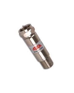 ASKA SAT-12 12 dB Power Passing Attenuator 2 GHz Inline Pad 0 - 2000 MHz Female to Male Return Loss 20 dB Typical Signal Nickel Plated 1 Pack Coaxial Coupler Audio Video Adapter, Part # SAT12