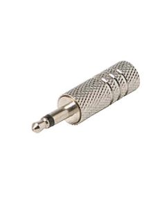Eagle 3.5mm Plug Connector male Mono Metal Nickel Plate Commercial Grade Sleeve Solder Terminal Audio Video Jack Plug Connector Solder Type 3.5 mm Mono Adapter A/V Signal Connector Plug
