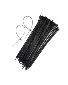Eagle 15 Inch Cable Ties Black 100 Bag 50 Lbs Mounting Head Screw Hole