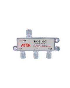 ASKA SP2G-3 3-Way Splitter 2GHz All Port DC Power Passive 5-2150 MHz 130dB RFI