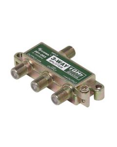 Eagle 3 Way Splitter Coaxial 1 GHz 90 dB F-Type 5 100 MHz Balanced Isolation 6.5 dB Max Insertion Loss Port - Port 29 dB Min Isolation Solder Back Cover High Performance Printed Circuit Board