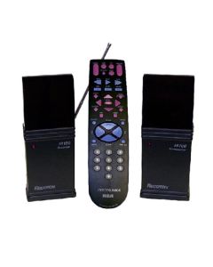 RCA Universal Remote Control Extender Kit Wireless Remote Control Extender and Universal 4 Device Remote Control RCA Systemlink 4 Remote TV System Control, Remote Range RF Frequency 418 MHz
